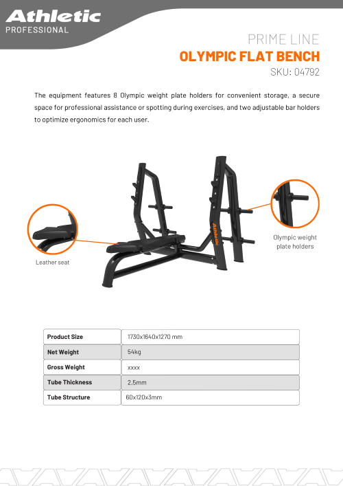 Athletic Vision Prime Olympic Flat Bench