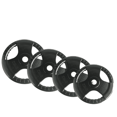 Stone Strength Tri Grip Rubber Disc Plates 1.25Kg- 25Kg