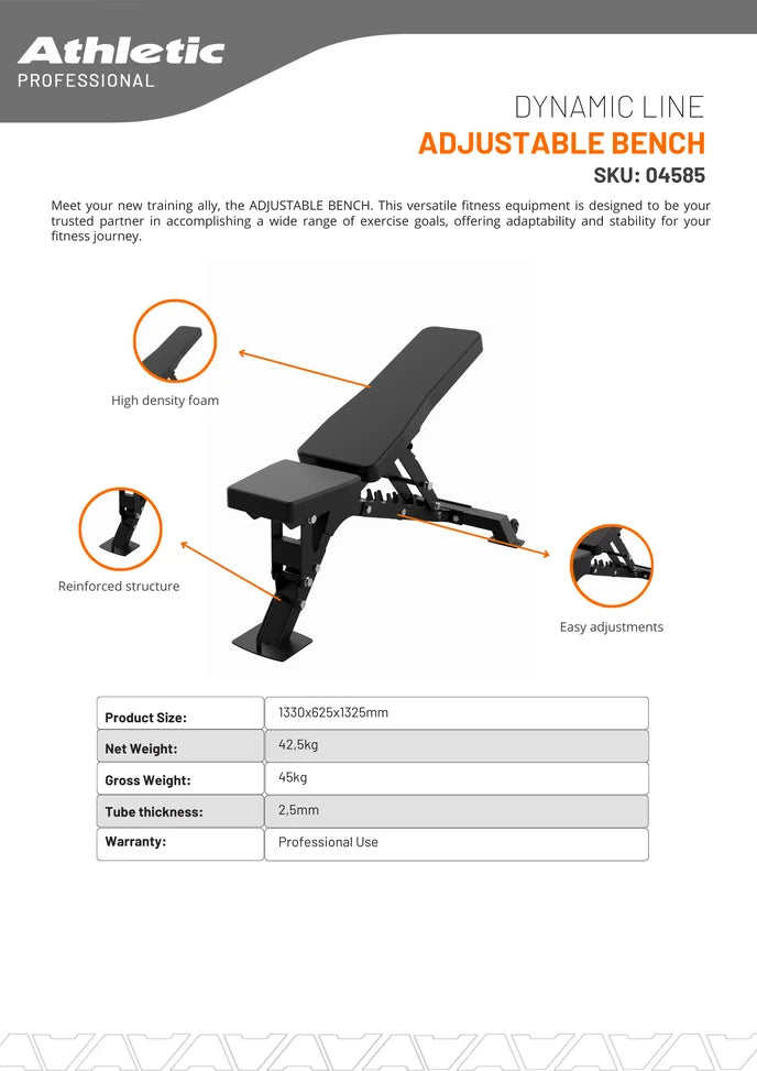 DYNAMIC LINE - ADJUSTABLE BENCH