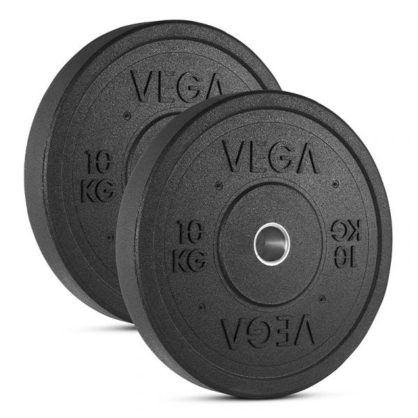 Vega International Black Rubber Bumper Plate 10kg