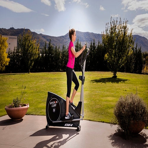 Vélo Elliptique BH Fitness Mycron C180 - Magnétique, Inertie 18 Kg, Foulée 46 Cm - Écran LCD, Programmes Variés