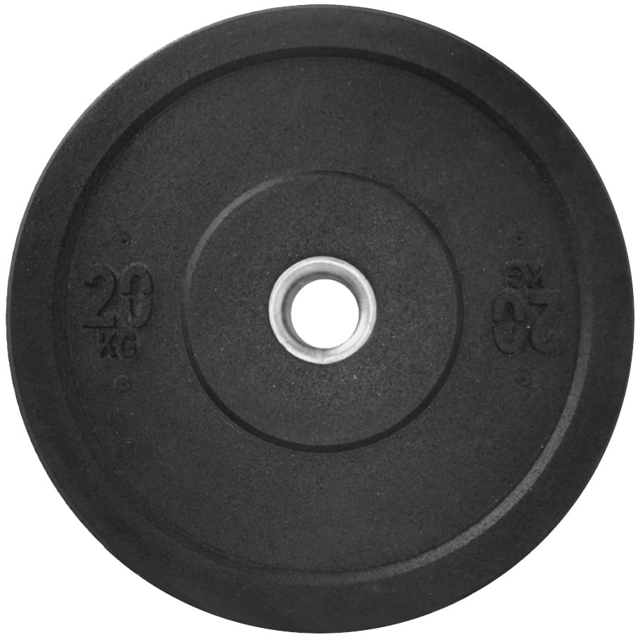 Vega International Black Rubber Bumper Plate 25kg