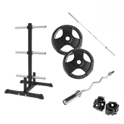 Stone Strength Weight Plate & Bar Package