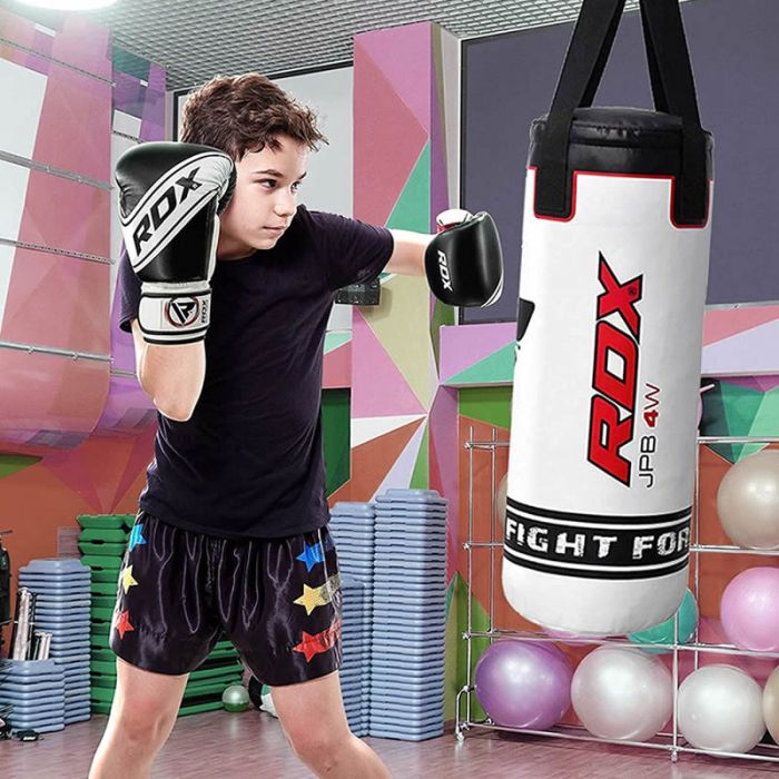 RDX Kids Boxing Gloves White/Black
