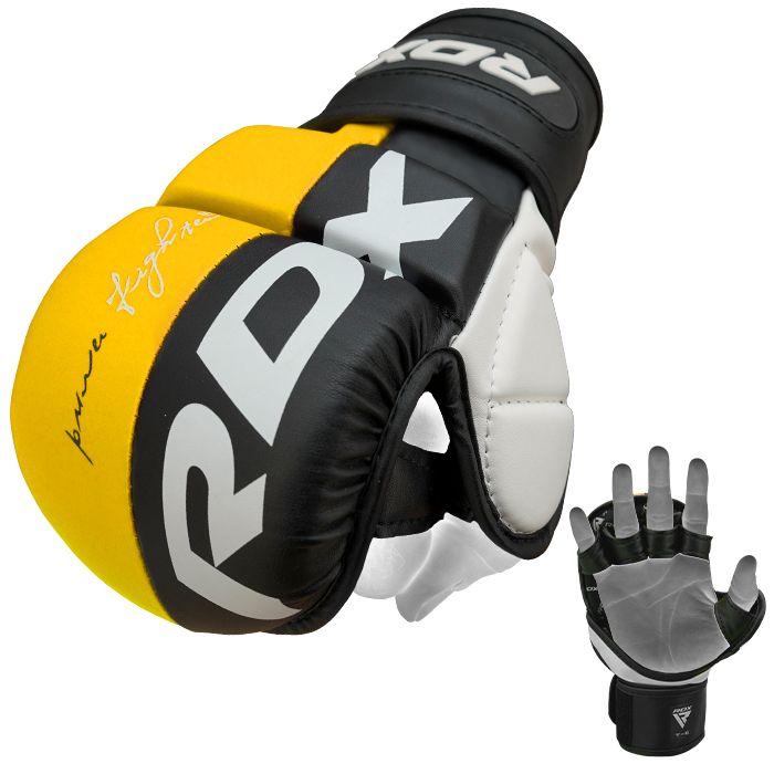 RDX Grappling Gloves Yellow